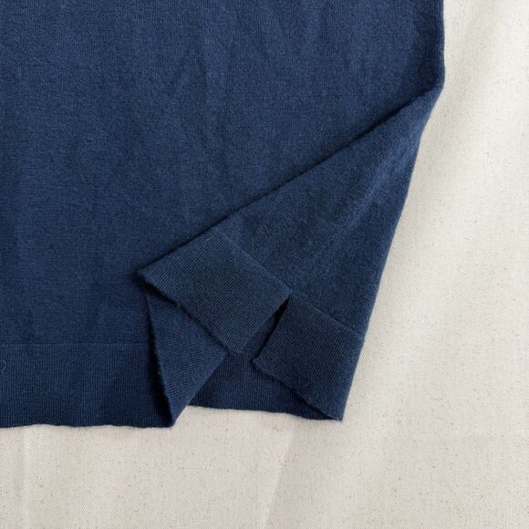 Neiman Marcus Women's Scoop Neck Sleeveless Cashmere Sweater Tank Blue Size L - Picture 5 of 8